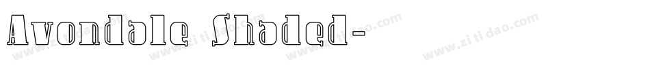 Avondale Shaded字体转换